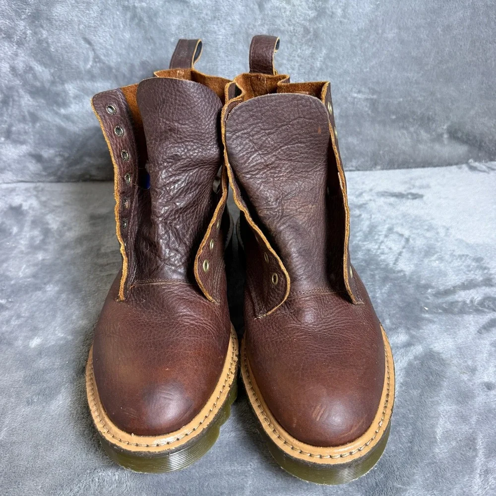 Dr Marten 1460 Pascal England Mens UK 11/US 12 Brown Ripple Sole Leather Boots